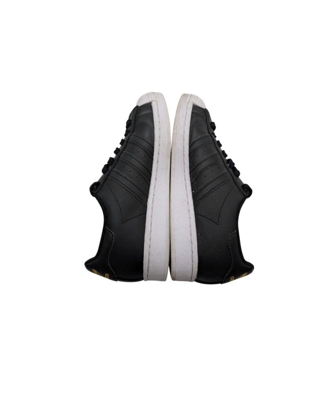 Adidas Superstar Studded Black Leather Sneakers  Size womens 8 US Mens 9 - Picture 4 of 10